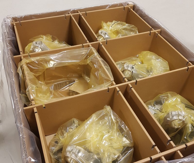 Überseeverpackung mit Korrosionsschutz